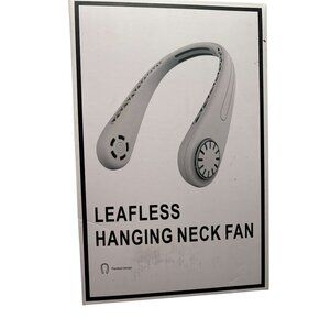 Leafless Hanging Neck Fan With Long Battery Life Precise Cooling Lightweight Des
